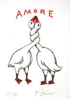 Amore - Jiří Slíva - grafika volný list